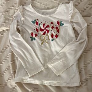 The Children's Place Festive White Long Sleeve Tee